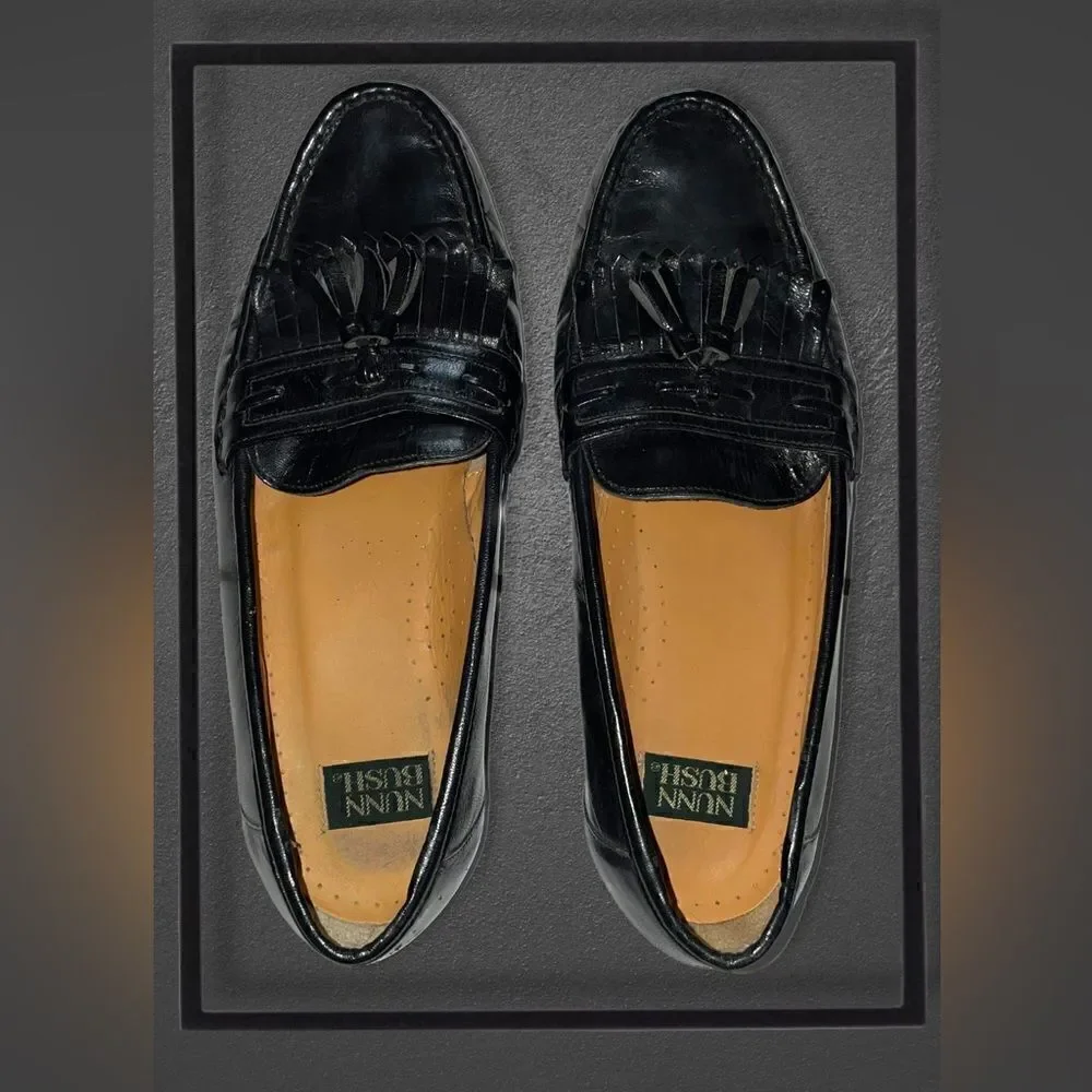 Nunn Bush Black w/ Tassel accent, Size 9 1/2
